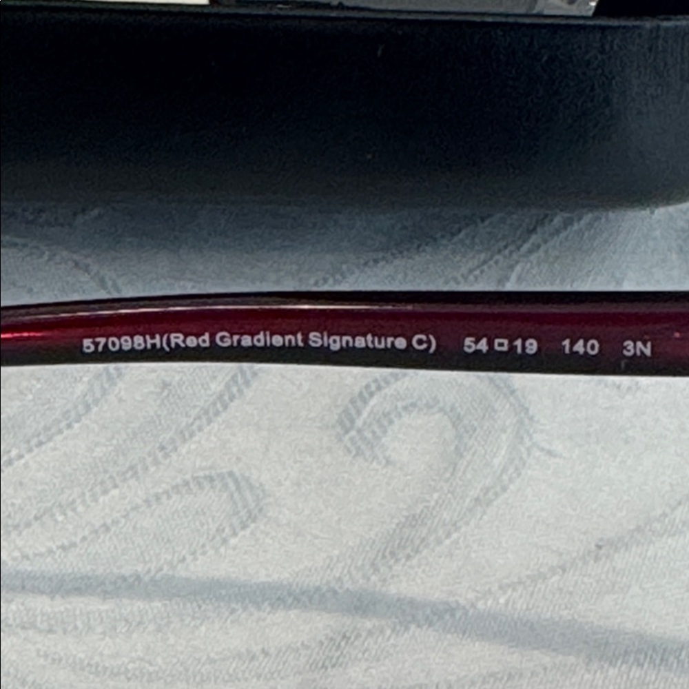 Coach Gradient Red 54 mm Round Sunglasses - Picture 12 of 15